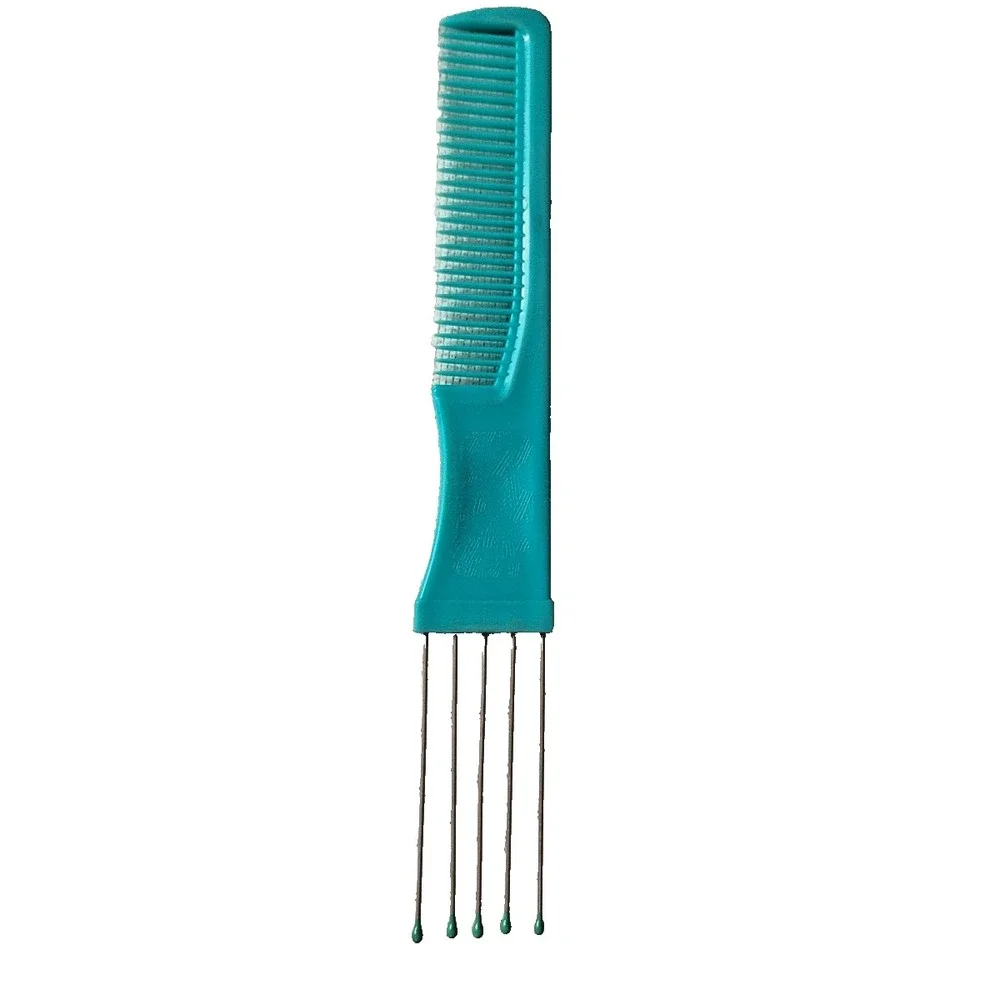 Vintage Blue Teal Goody 80s 90s Comfort Tip Comb & Lift Comb Pick Combo USA